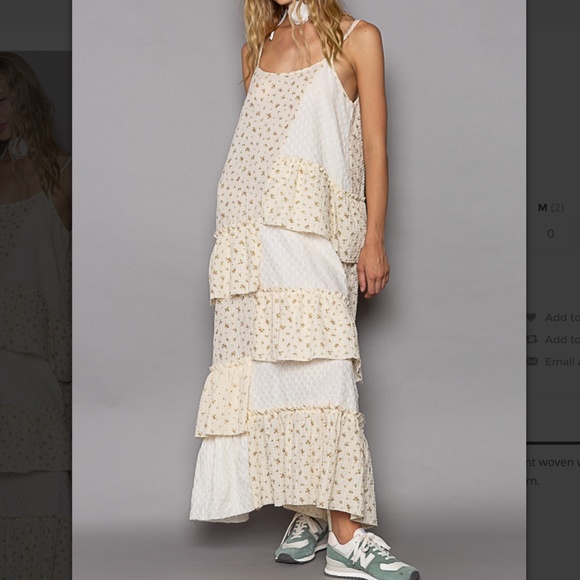 POL 🩵 #35 POL Maxi Dress Women's Floral Maxi Dress Summer Cami Dress SR26 - Picture 2 of 6